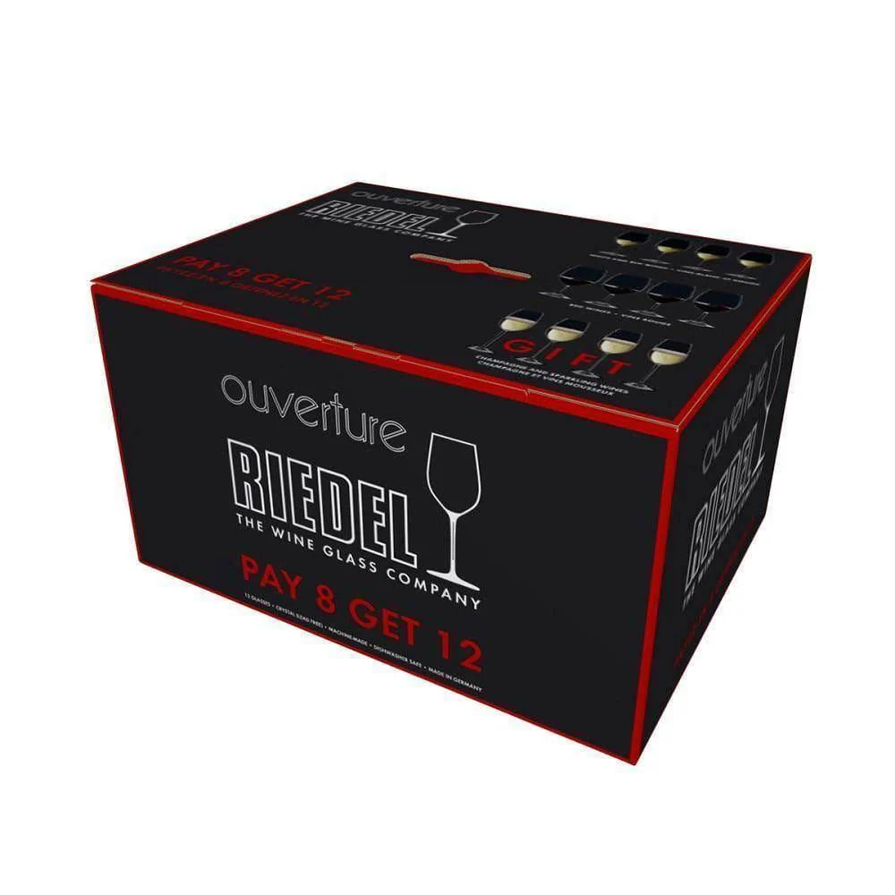 Riedel Ouverture 4x Red Wine / 4x White Wine / 4x Champagne Glasses (Set of 12) - Image 3